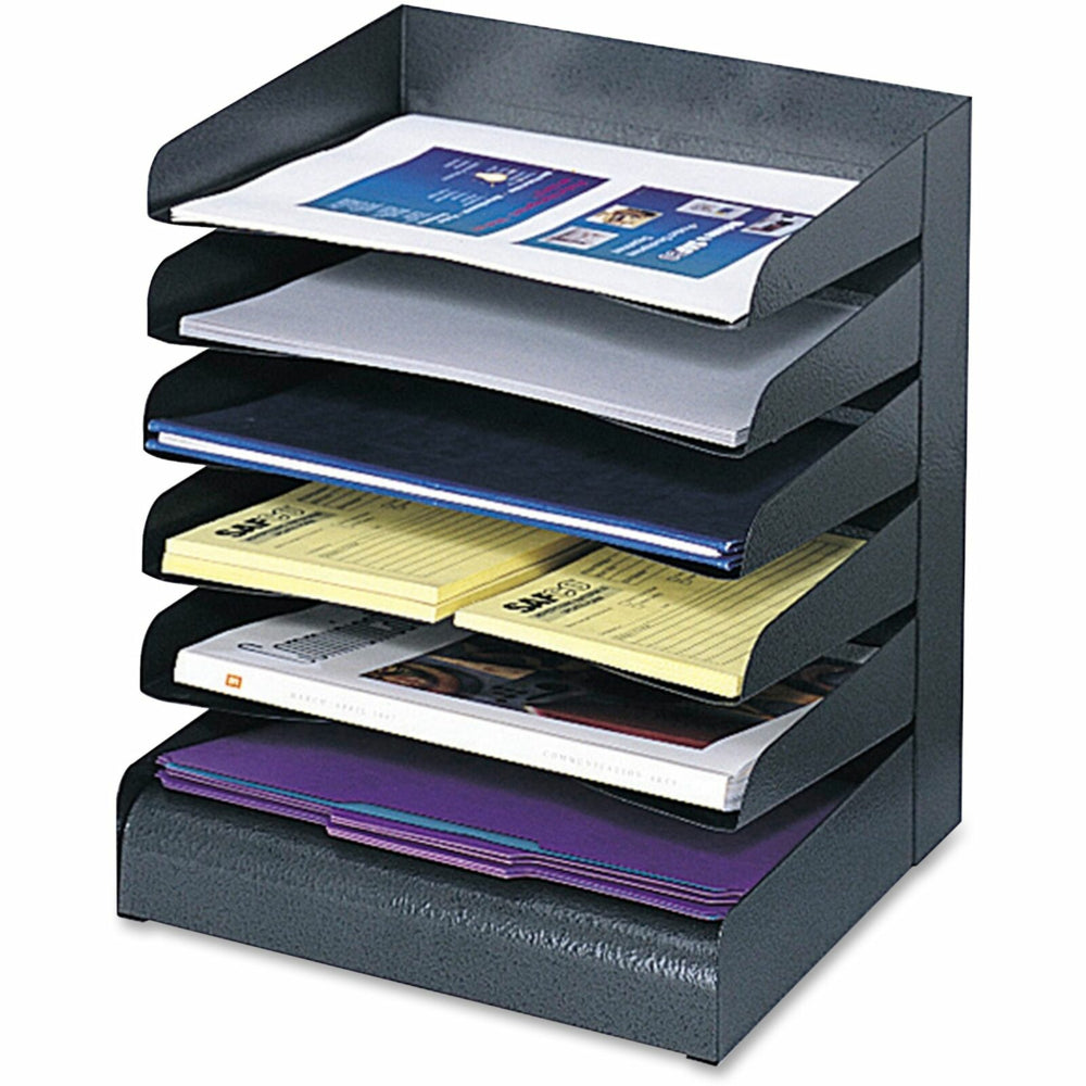 Trieur de bureau Safco à 6 étagères - Noir