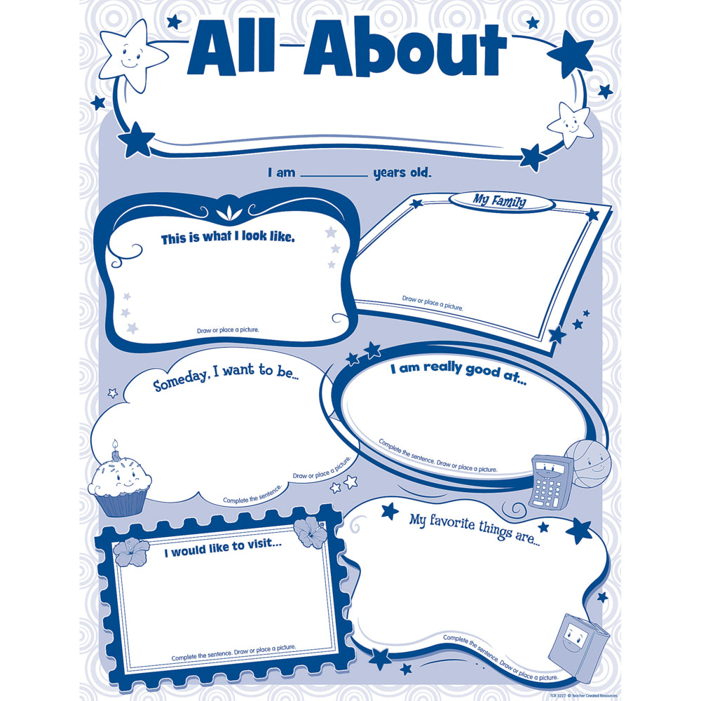 Teacher Created Resources All About Me Poster Pack - 32 Pack