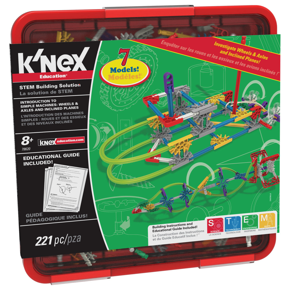 K'NEX Education Introduction aux machines simples : roues, essieux et plans inclinés