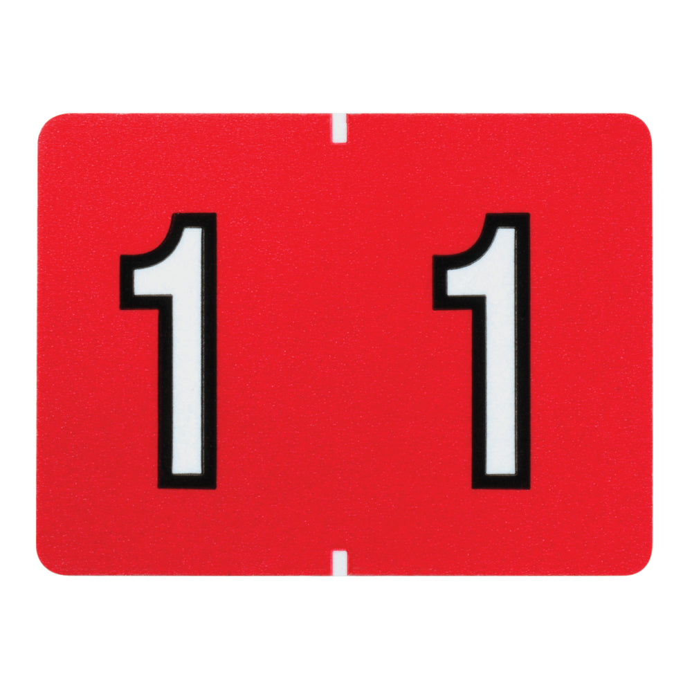 Pendaflex Numeric End Tab Red Filing Labels - 1 - 500 Pack