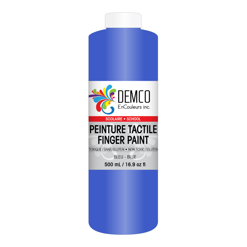 Peinture au doigt scolaire DEMCO EnCouleurs Inc. - 500 ml - Bleu