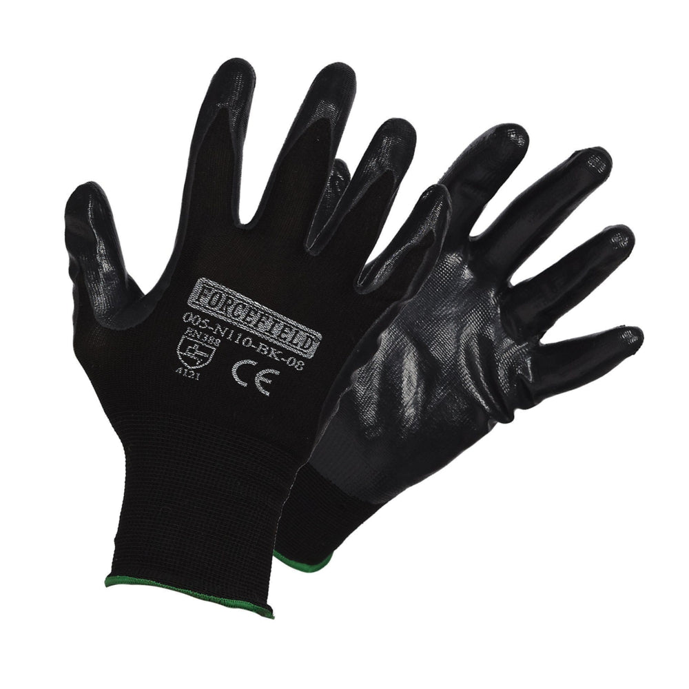 Gants de travail Forcefield en nylon tricoté sans couture avec paume enduite de nitrile - Taille M
