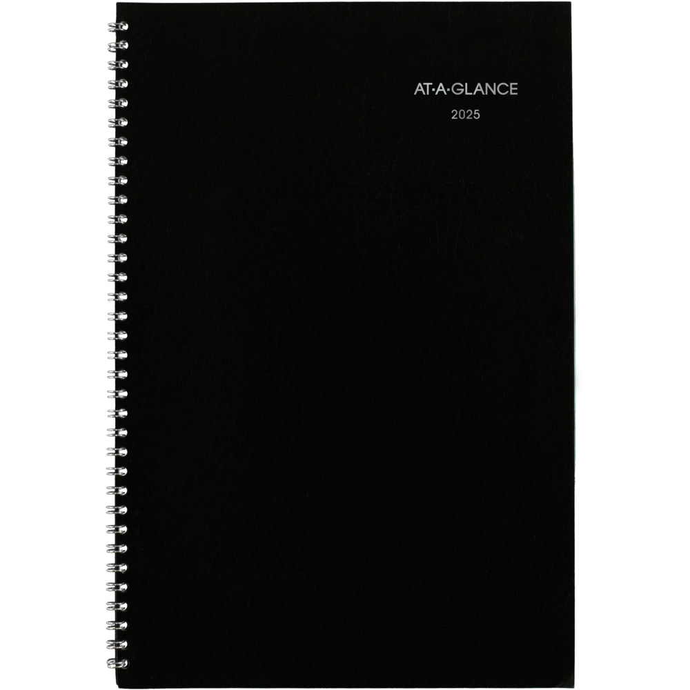 Agenda mensuel AT-A-GLANCE 2025 - 11-7/8" H x 7-7/8" L - Noir - Bilingue