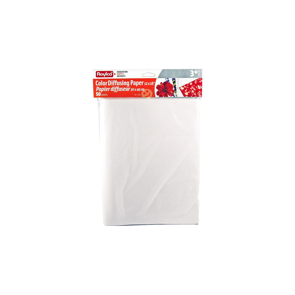 Papier diffuseur de couleur Roylco 12" x 18" - Paquet de 50