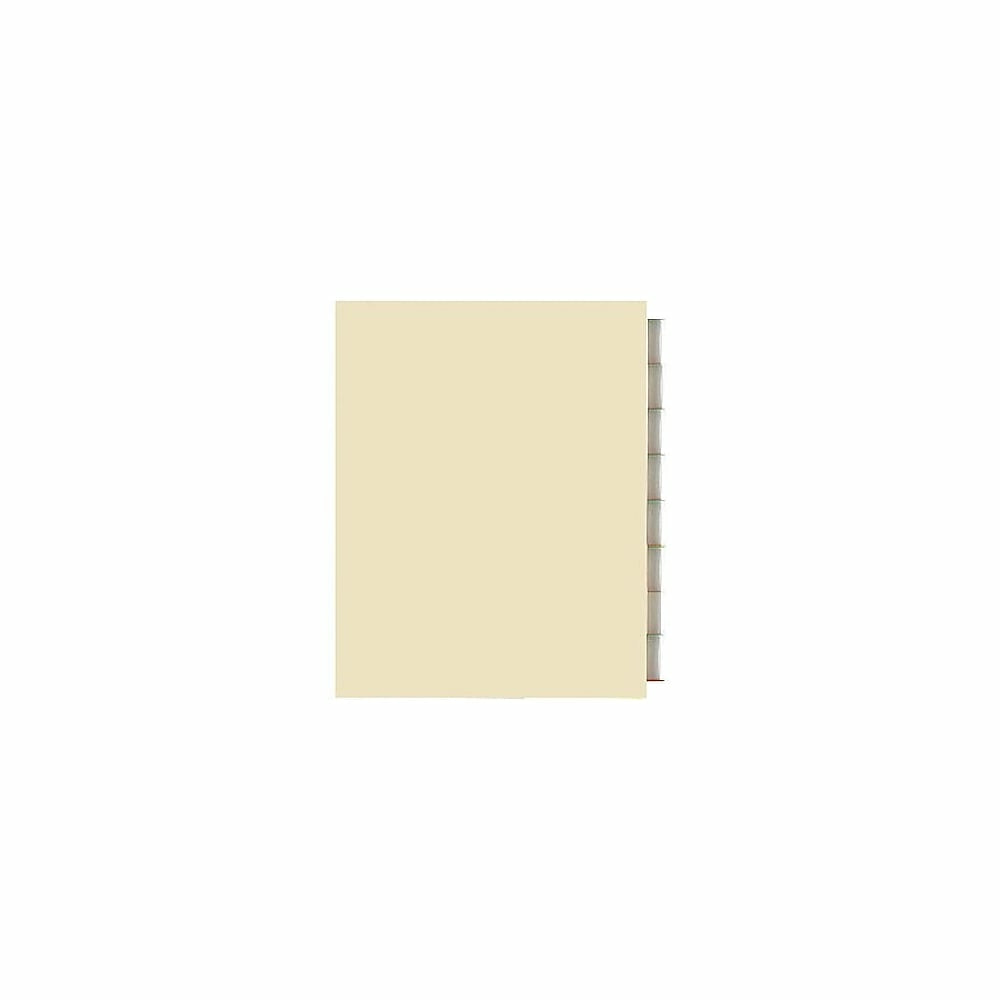 Staples Oversized Index Tab Dividers, 8 Clear Tabs