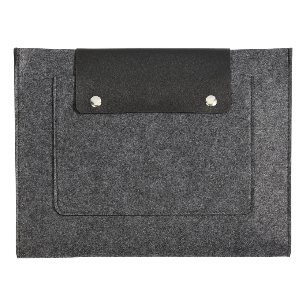 Pochette à pression en feutre Pendaflex - 11-1/8" x 14" x 1" - Gris anthracite/noir