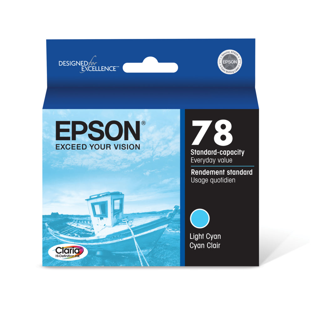 Epson T078 Ink Cartridge - Standard Capacity - Light Cyan