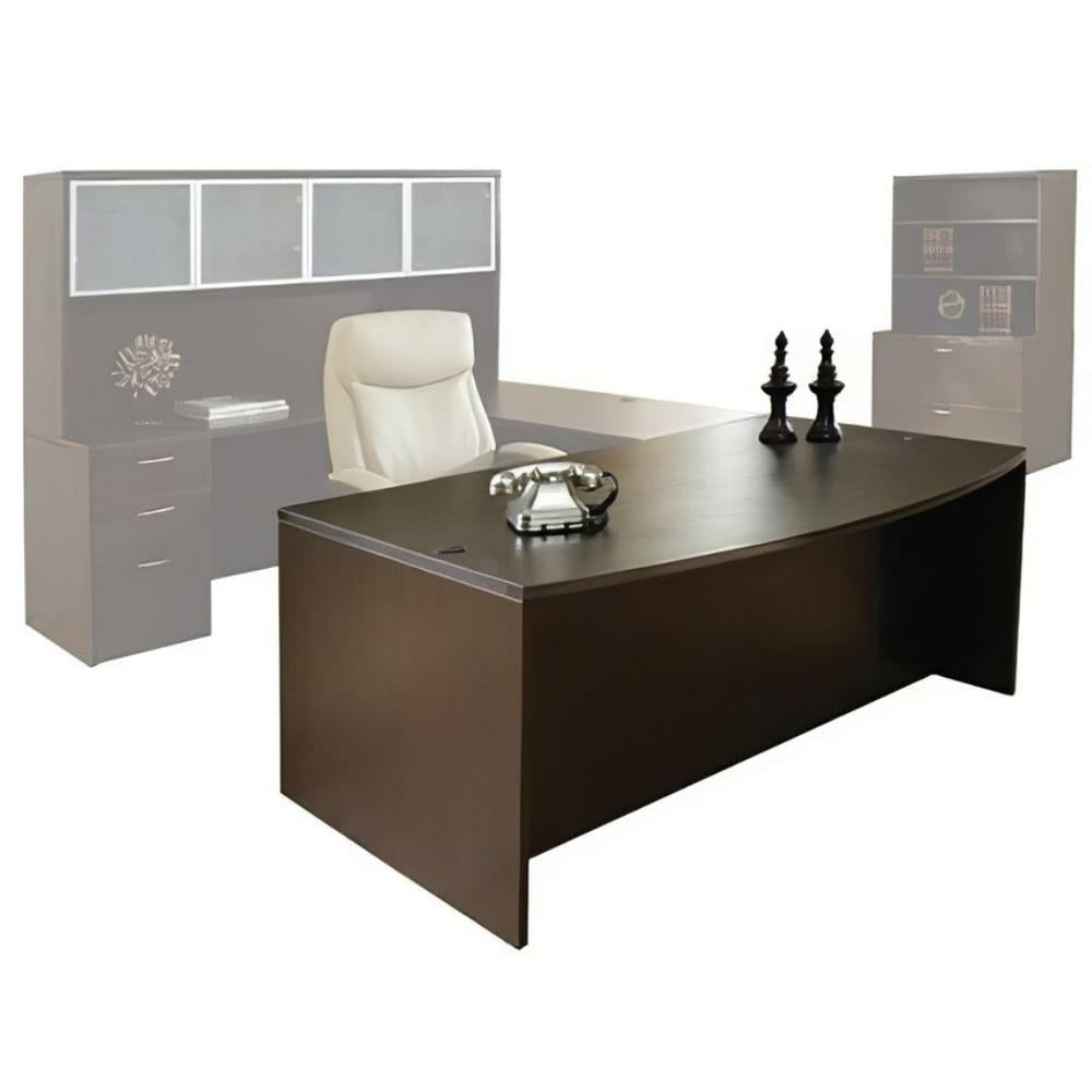 Bow Front Desk Espresso