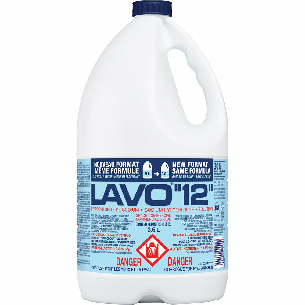 Lavo Commercial Grade Bleach - 12% - 3.6L