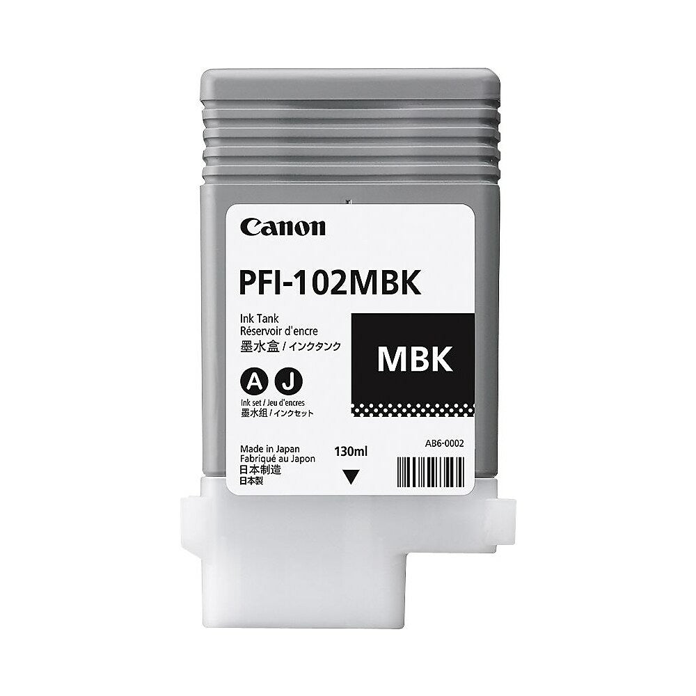 Canon PFI-102MBK Matte Black Pigment Ink Tank (0894B001)
