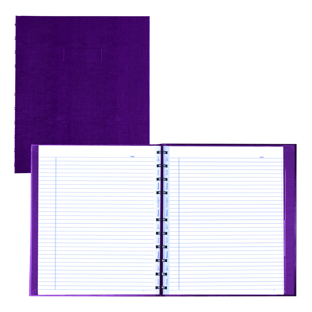 Blueline MiracleBind Hardcover Notebook - 11" L x 9-1/16" W - Grape - 150 Pages