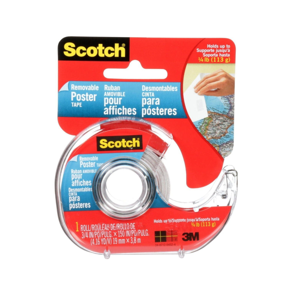 Ruban adhésif amovible Scotch, 1,91 cm x 3,81 m