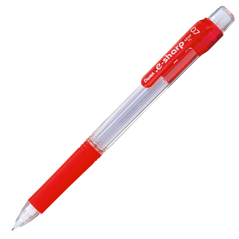 Crayon mécanique Pentel e-Sharp Lead Maximizer - 0,7 mm - Corps rouge