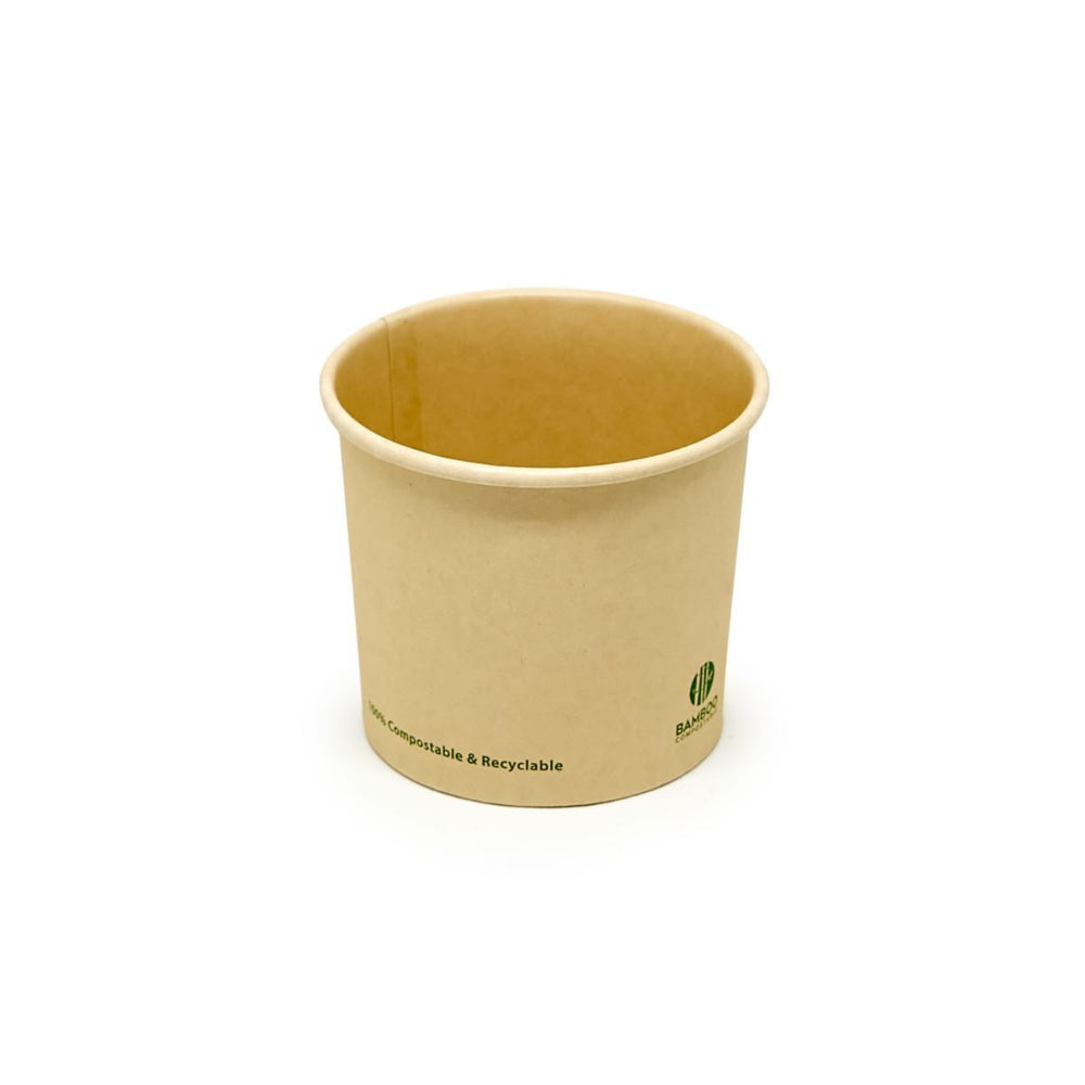 Eco-Packaging 10oz Bamboo Aqueous Soup Cup - 1000 Pack