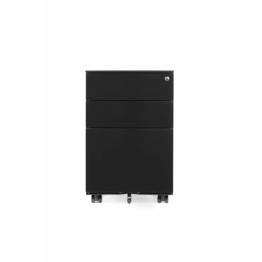 Gry Mattr Three Drawer Cabinet - Black