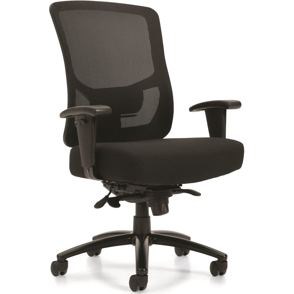 Offices to Go - Raven 400 High Back Heavy Duty Synchro-Tilter Office Chair - Black