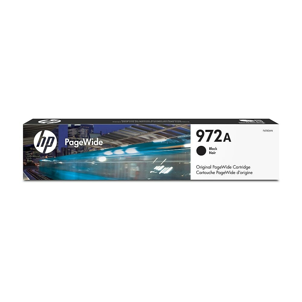 Cartouche d'encre noire d'origine HP 972A PageWide (F6T80AN)