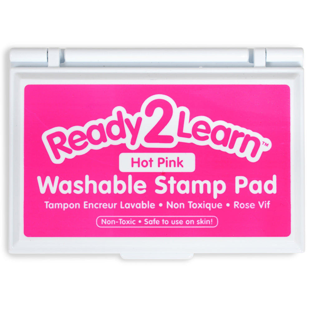 Tampon encreur lavable Ready 2 Learn - 8,6 cm (L) x 5,1 cm (l) - Rose vif