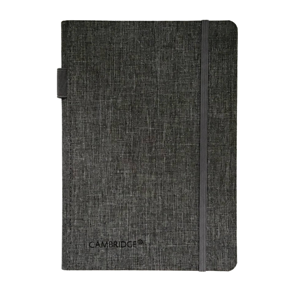 Carnet Cambridge Bungee avec passant pour stylo - 192 pages - Gris clair (590015)