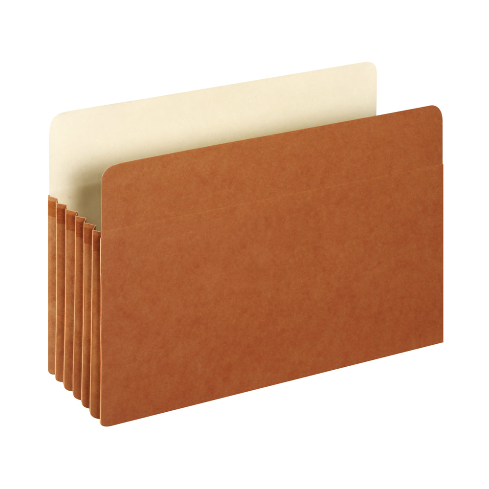 Pochettes verticales Pendaflex extensibles de 5,25 po - Format légal - Fibre rouge