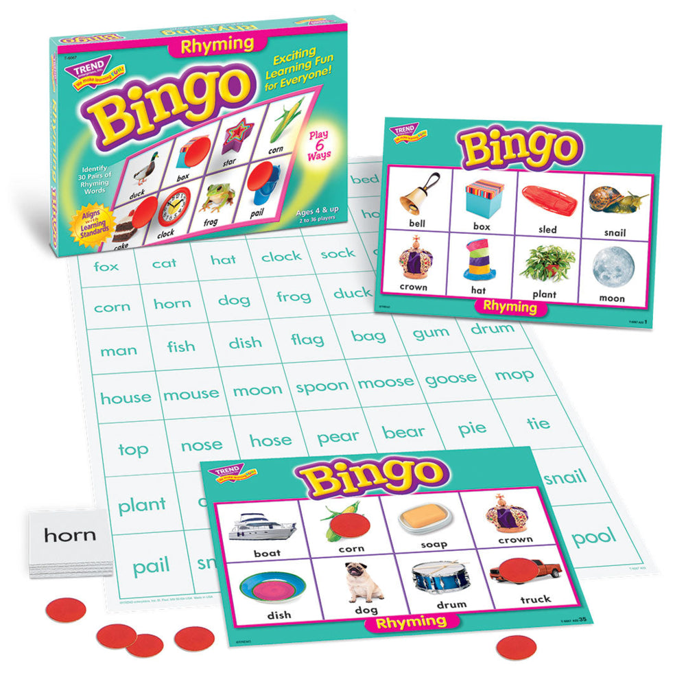 Jeu de bingo rimé TREND