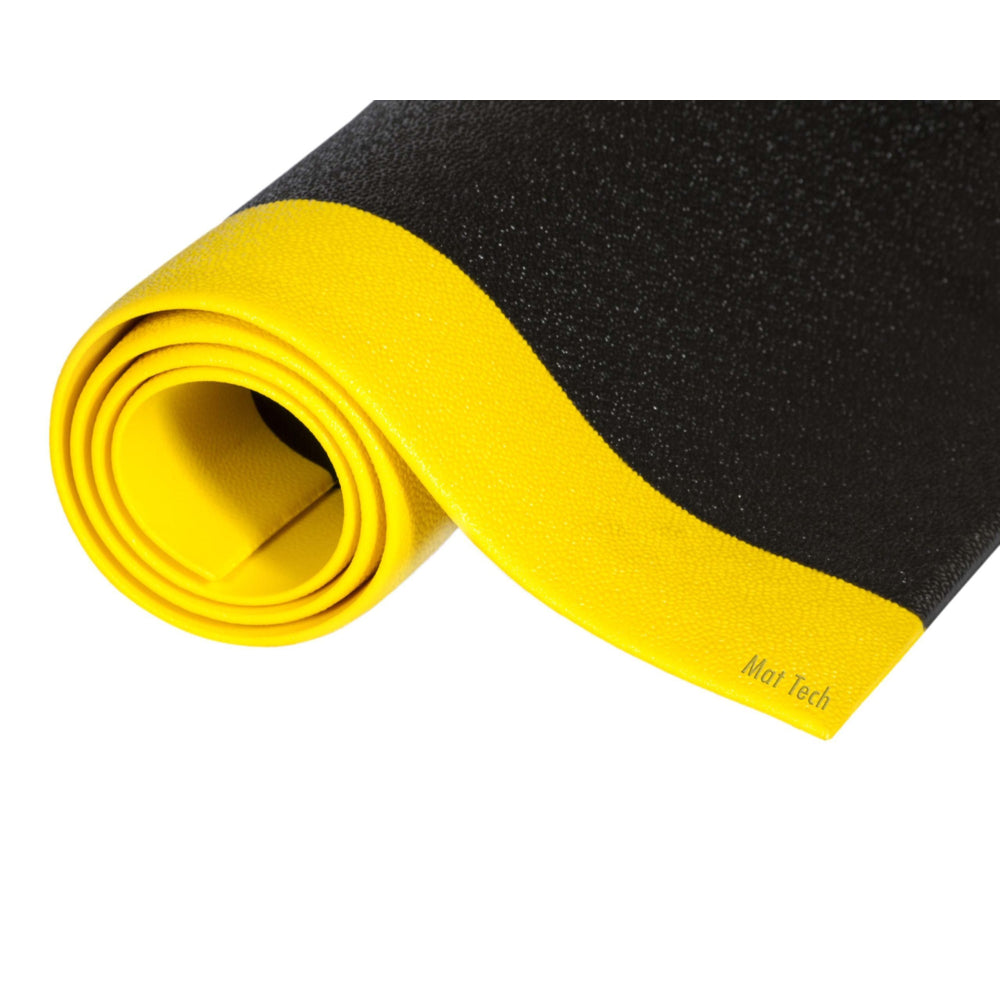 Tapis ergonomique Mat Tech COMFORT KING - 2' x 3' 3/8" - Noir/Jaune
