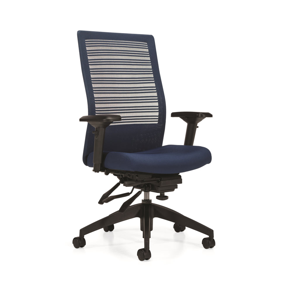 OfficesToGo ErgoElite High Back Multi-Tilter Chair - Blue