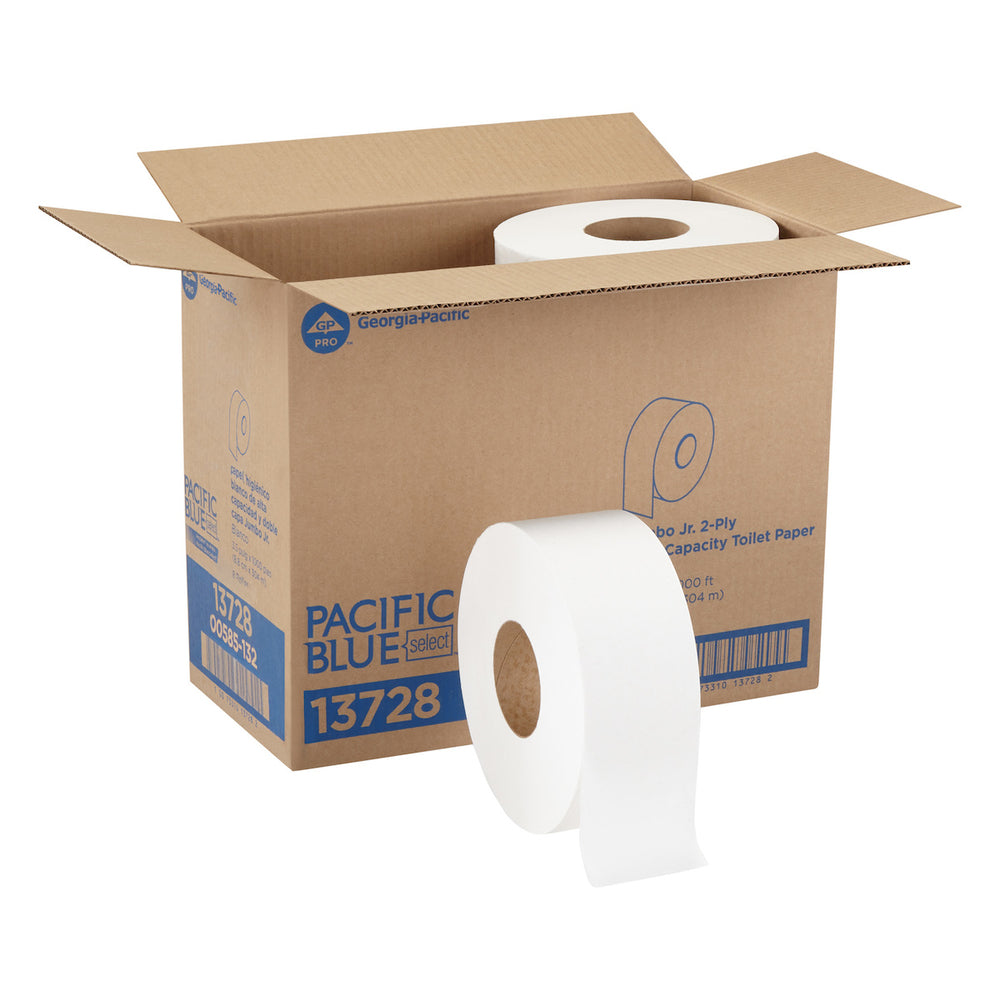 Georgia Pacific Jumbo Jr. Bath Tissue Rolls - 1000' - 8 Pack