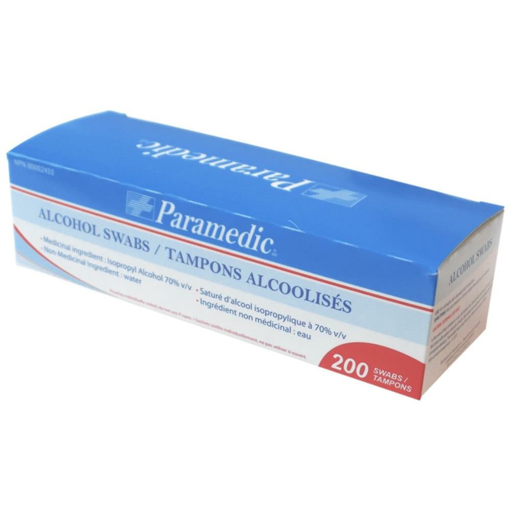 Tampons alcoolisés pour ambulanciers paramédicaux