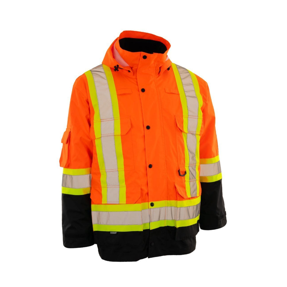 Parka de sécurité haute visibilité Forcefield 4 en 1 repensée - Taille M - Orange