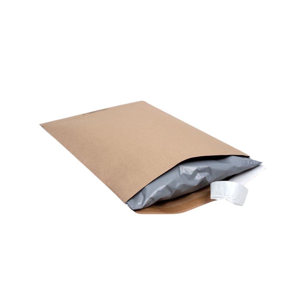 Uniflex Flat Paper Mailers - Brown Kraft - 7.25" W x 12" L - 250 Pack