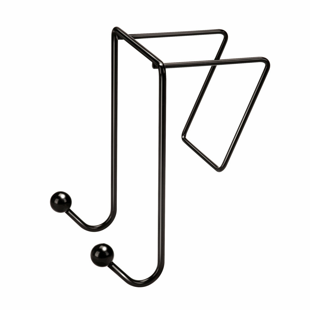 Fellowes Wire Partition Additions Double Coat Hook - Black