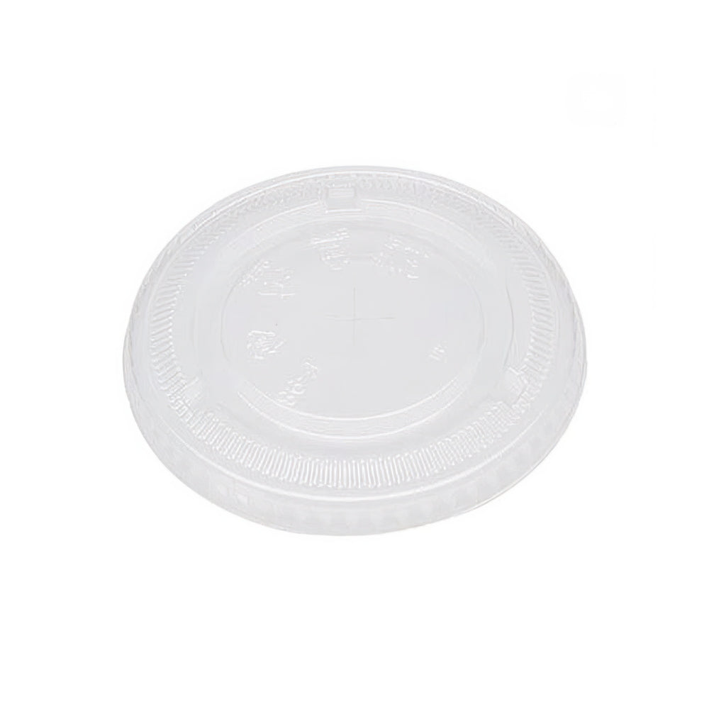 Couvercle plat en RPET Eco-Packaging pour gobelet de 9 à 24 oz - 98 mm - Paquet de 1 000
