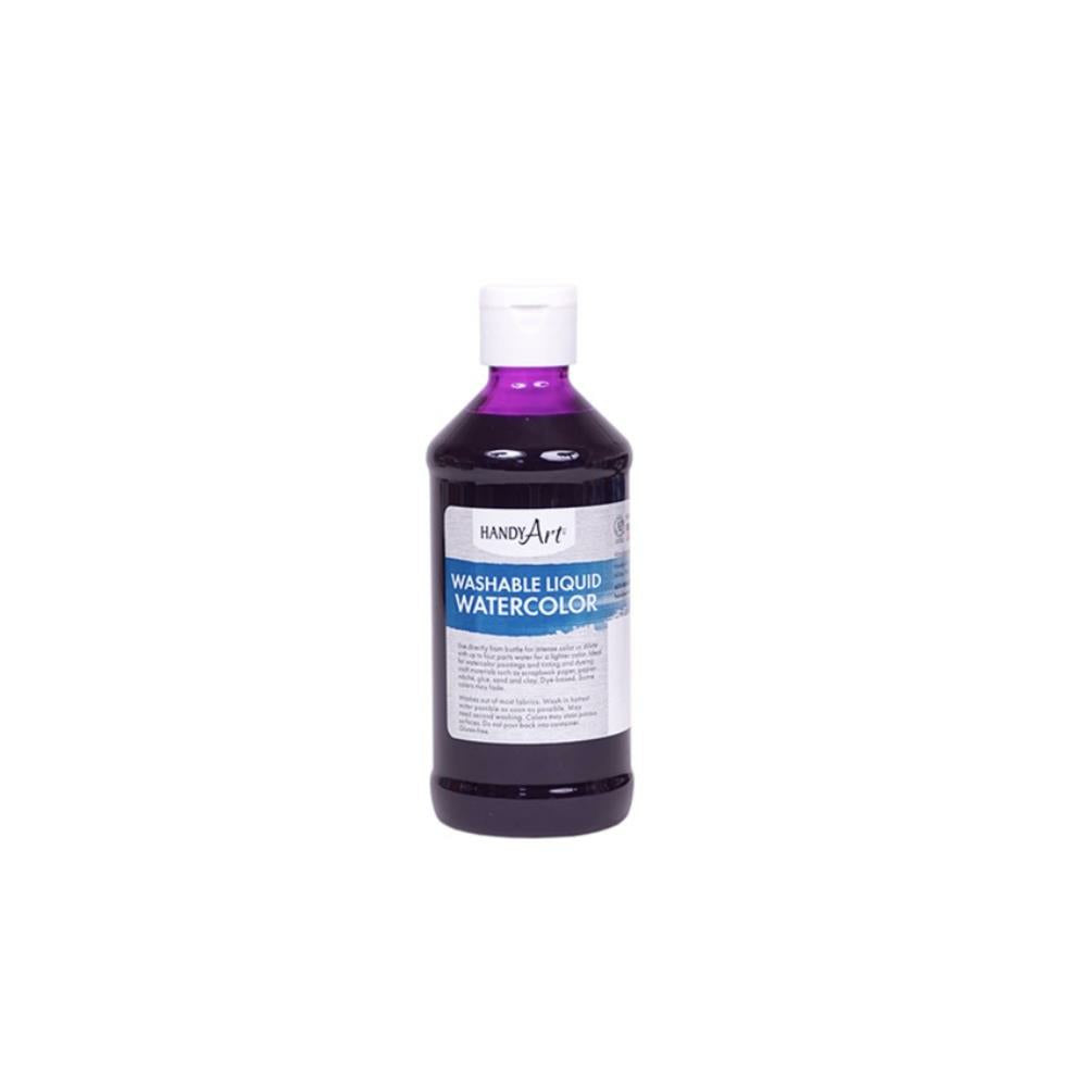 Aquarelle liquide lavable Handy Art, rouge violet, 236 ml.