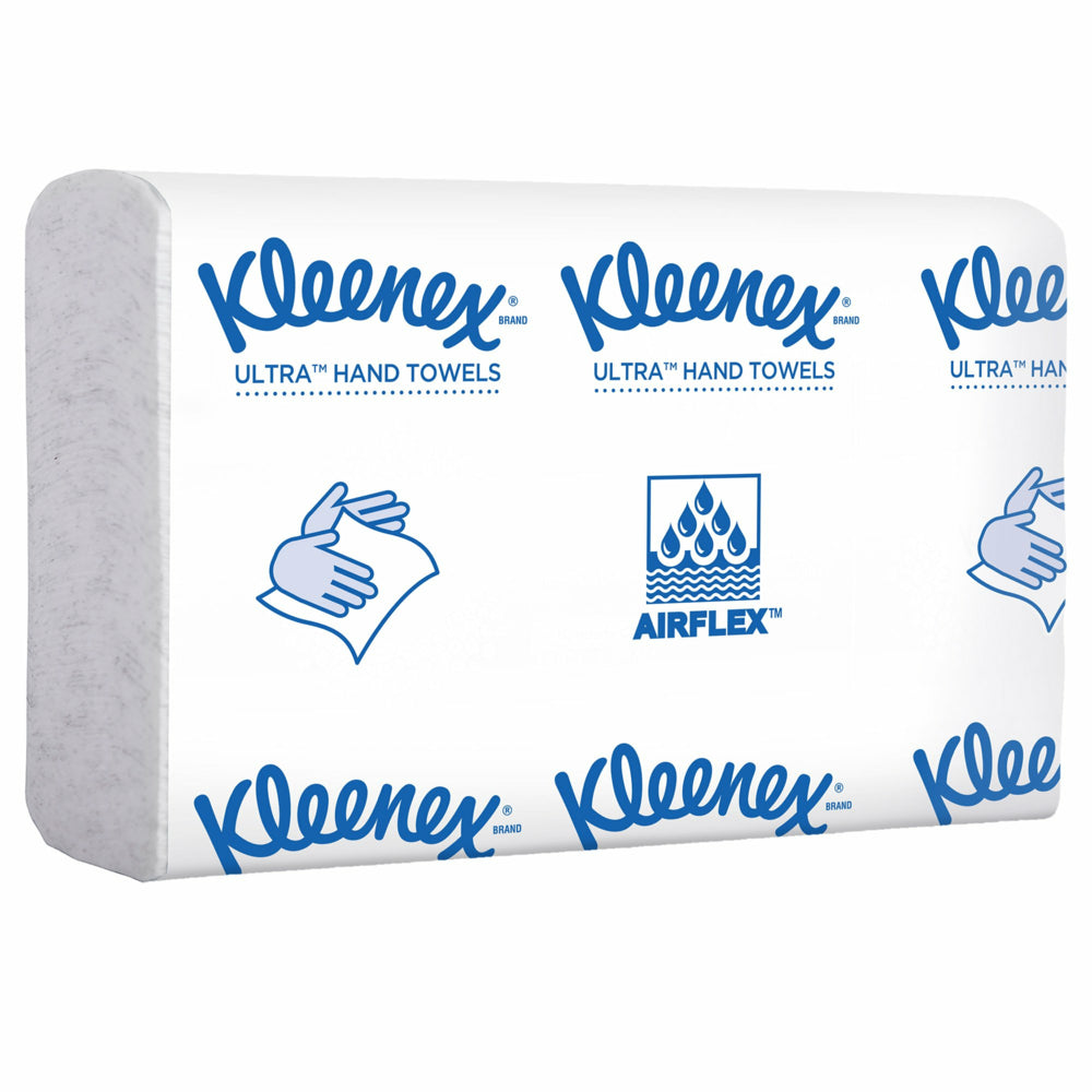 Essuie-mains multi-plis Kleenex Reveal - 20 x 24 cm - Pour distributeur de comptoir Kleenex Reveal - Blanc - 16 paquets de 150 serviettes/paquet
