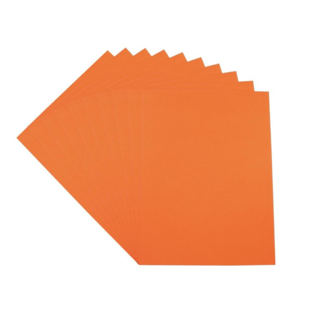 Feuilles de mousse orange, 9" x 12", 10/pqt