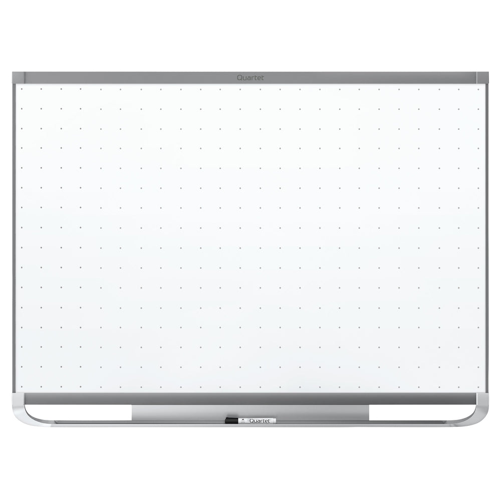 Tableau blanc effaçable Quartet Prestige 2 - Lignes de quadrillage discrètes - Cadre finition aluminium - 48" x 72"