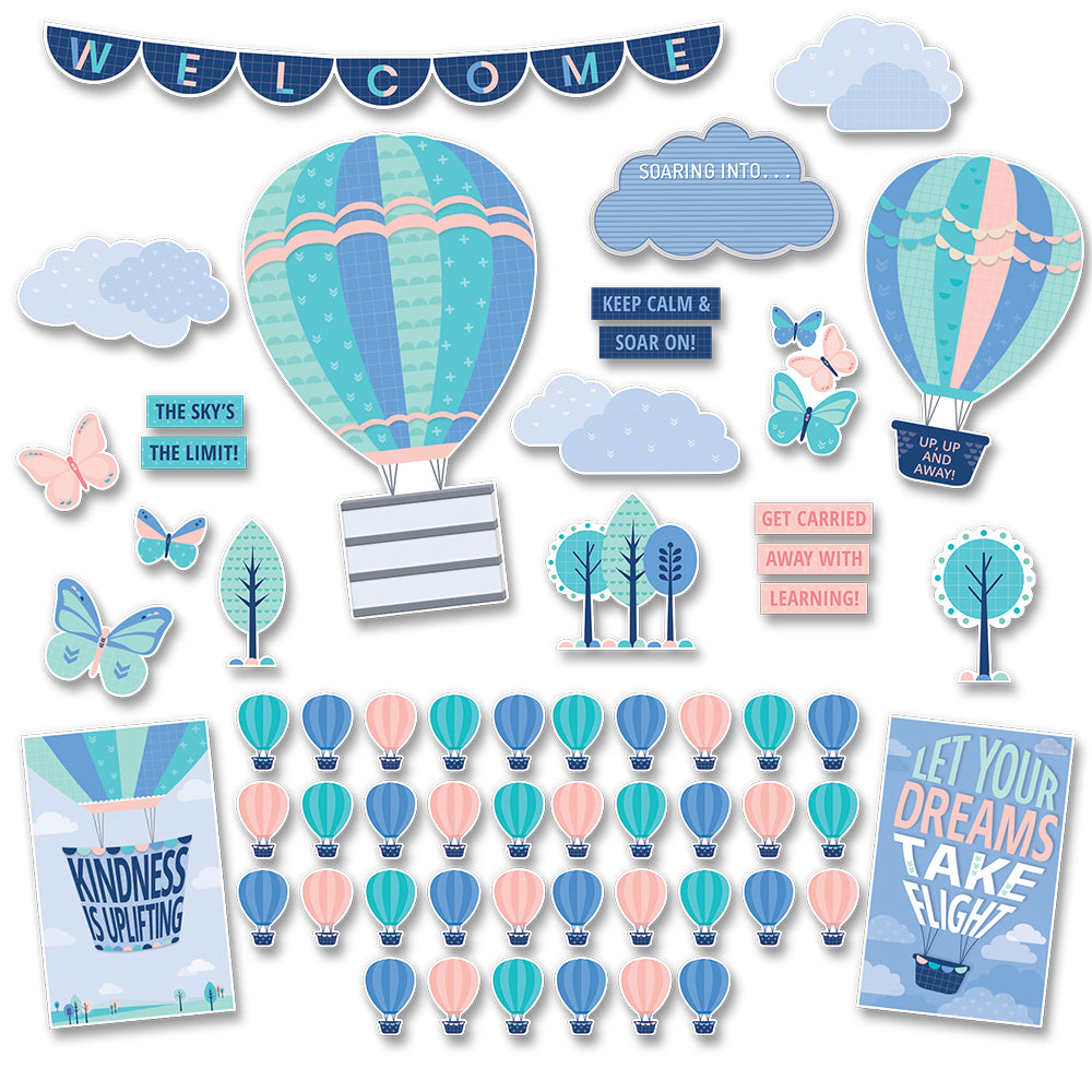 Creative Teaching Press Calm & Cool Soaring High Bulletin Board - 57 Pieces