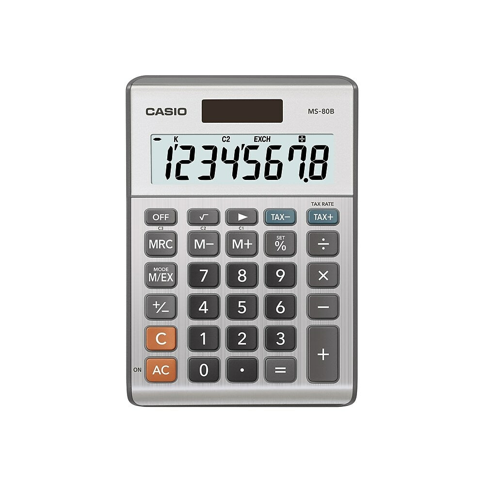 Casio MS-80B Portable Desk Calculator with Large Display