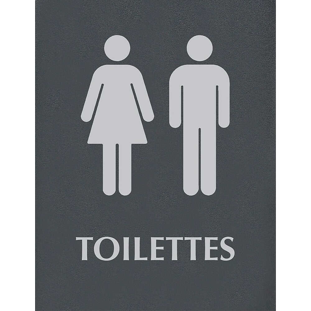 Panneau Headline Sign Century Series « Toilettes », français