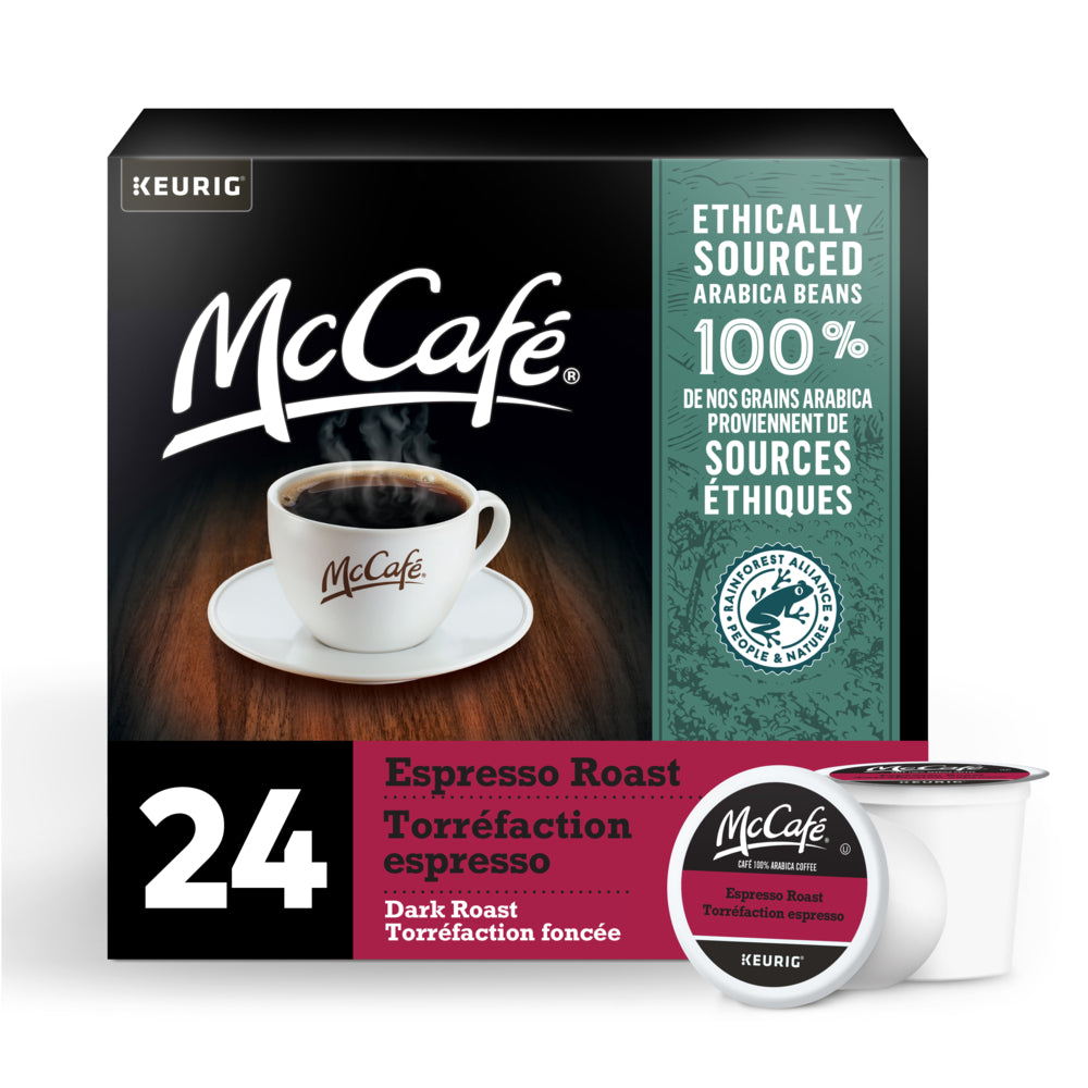 McCafé Premium Espresso Dark Roast - K-Cup Coffee Pods - 24 Pack