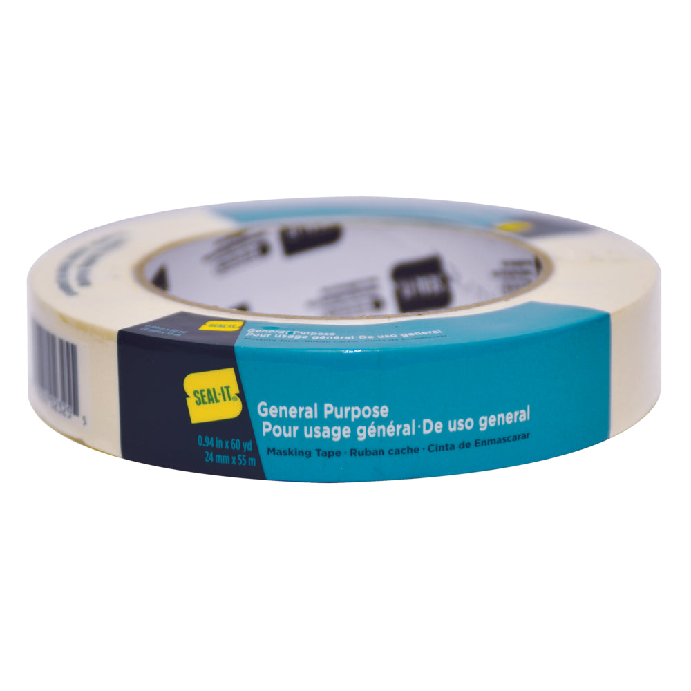 Ruban de masquage polyvalent Conros Seal-It - 0,94" l x 60 yds L - Paquet de 36