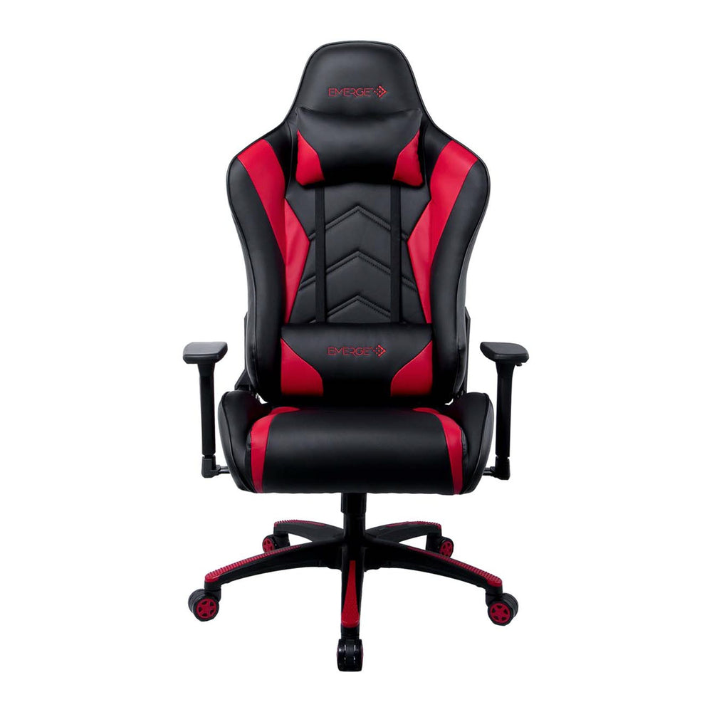 Staples Emerge Vartan Bonded Leather Gaming Chair - Red