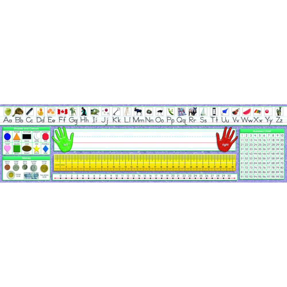 North Star Canadian Traditional Manuscript Desk Plates - 36 Pack