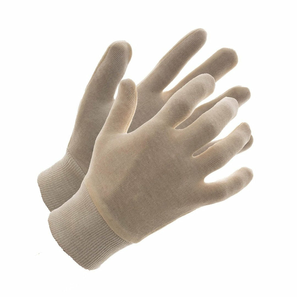 Forcefield Cotton Jersey Inspector's Gloves - Knitwrist