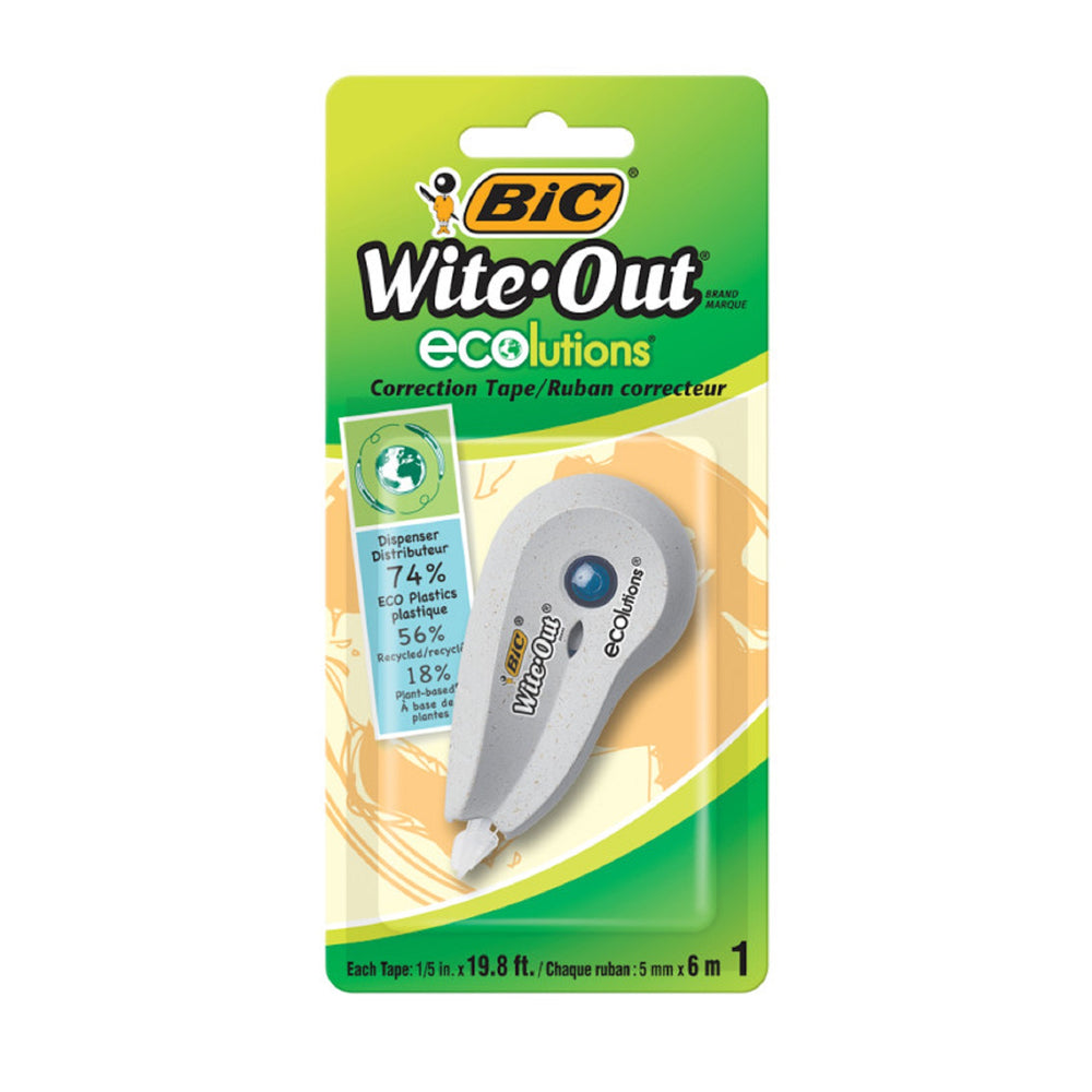 BIC Wite-Out Brand ECOlutions Mini Correction Tape - White