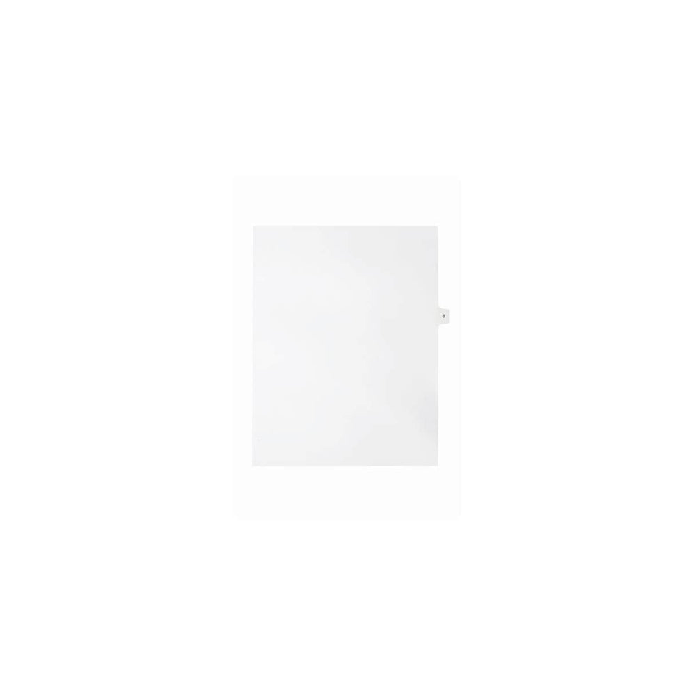 Onglets numériques Sterling, n° 6, blancs, format lettre, coupe 1/25e, paquet de 25