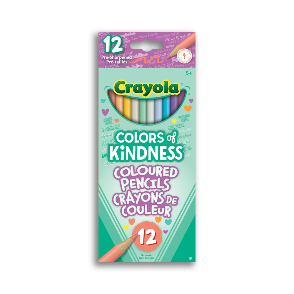 Crayons de couleur Crayola Colors of Kindness - 12 pièces