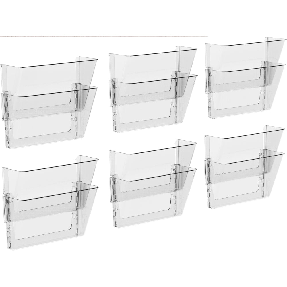 Storex Standard Wall Files Legal - Clear - 2 Pack