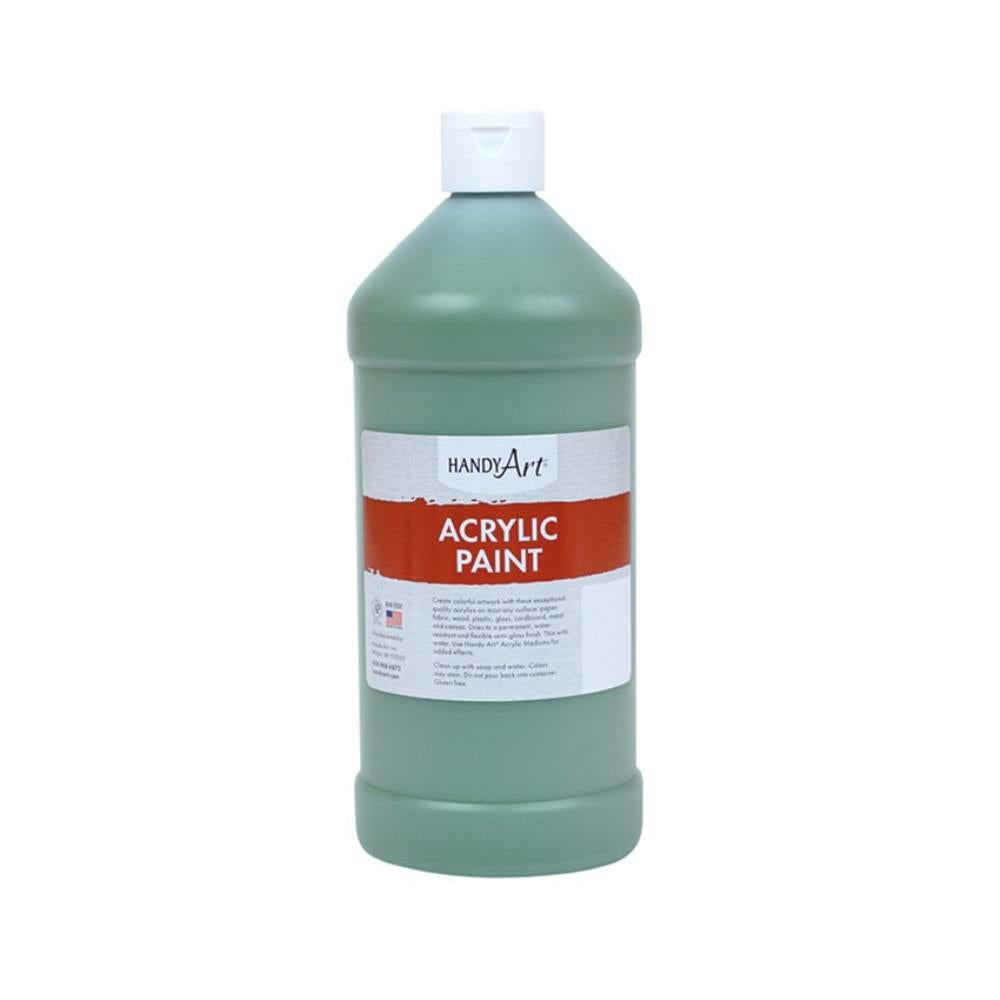 Handy Art Acrylic Paint, Green Oxide, 946ml.